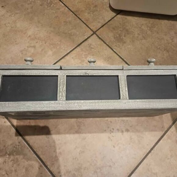 Wood Cubby Organizer Indoor Faux Greenhouse 20.5" x 9" x 7" - Picture 7 of 7